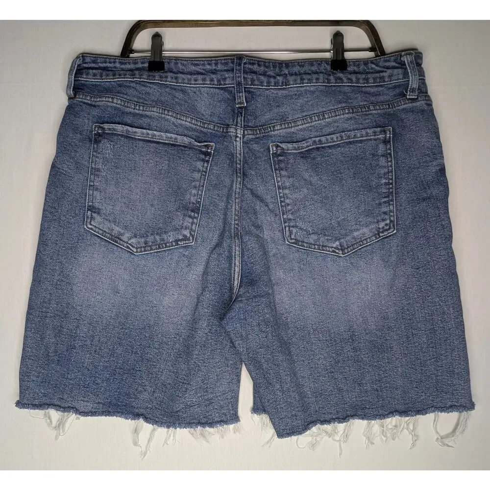 Kut from the Kloth Denim Cutoff Shorts Classic 5-Pocket Jean Shorts Blue Sz 16
